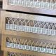 Wardrobe cabinet and drawers in oak and rattan feet compass Vintage year 60