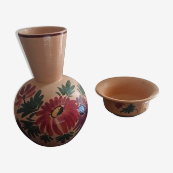 Pot et vase vintage