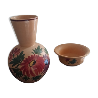 Pot et vase vintage