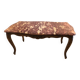 Table basse en marbre rose