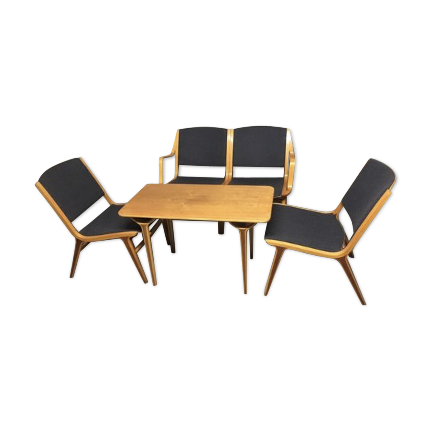 Set by Peter Hvidt & Orla Mølgaard-Nielsen for Fritz Hansen, 1950