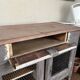 Rustic buffet with a patina