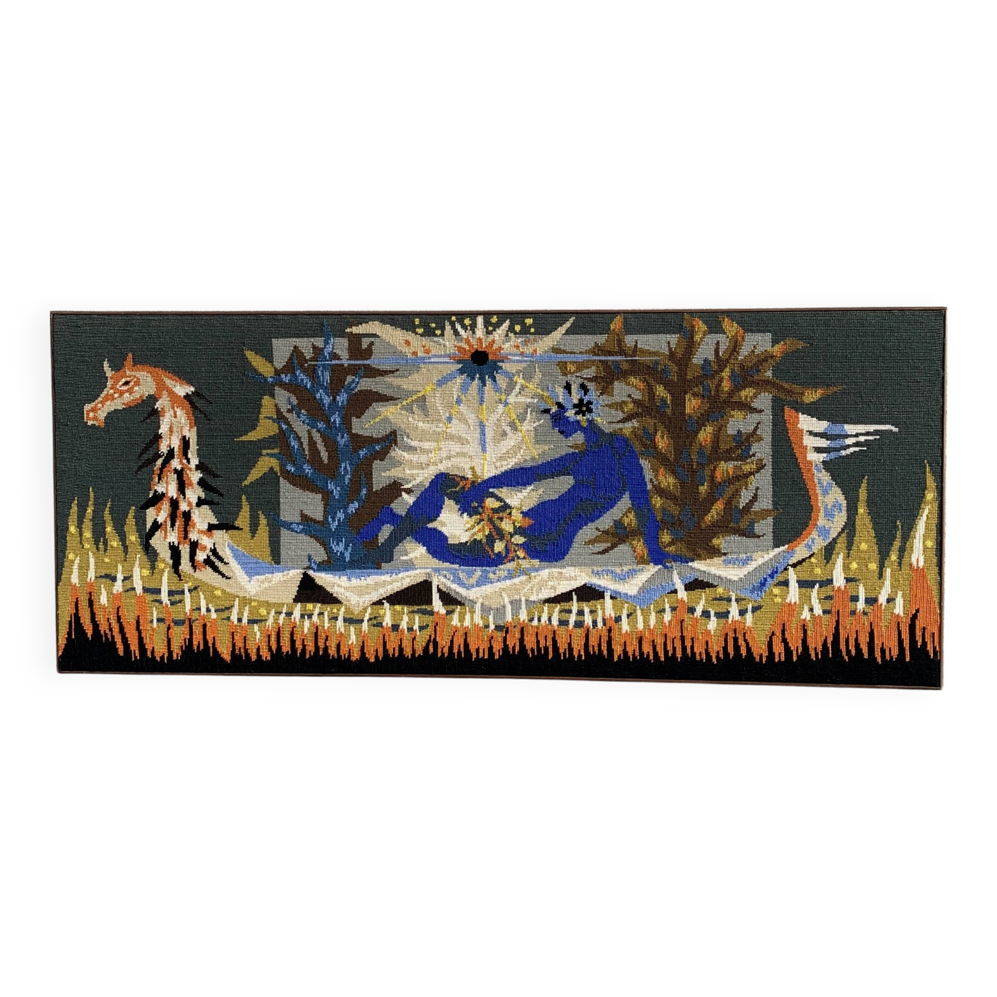 Tapestry The Boat of the Ondine, canvas 1970