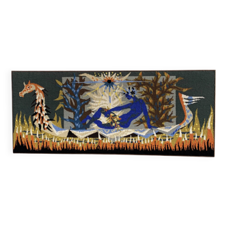 Tapestry The Boat of the Ondine, canvas 1970