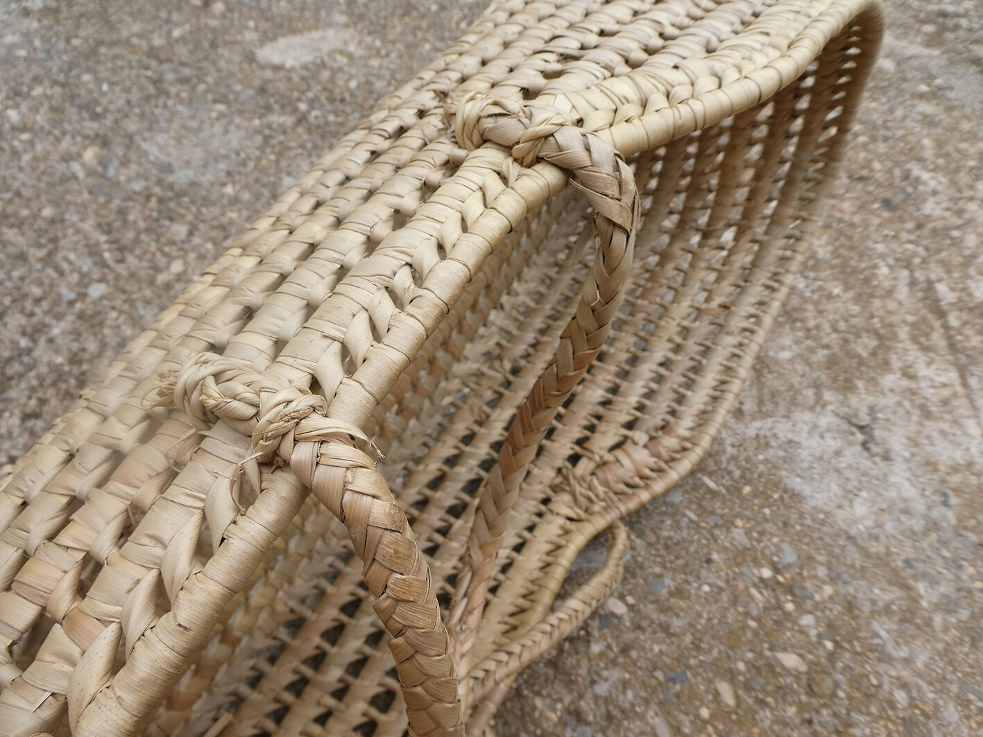 Vintage wicker couffin for doll