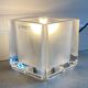Vintage Nachtmann Leuchten glass cube table lamp