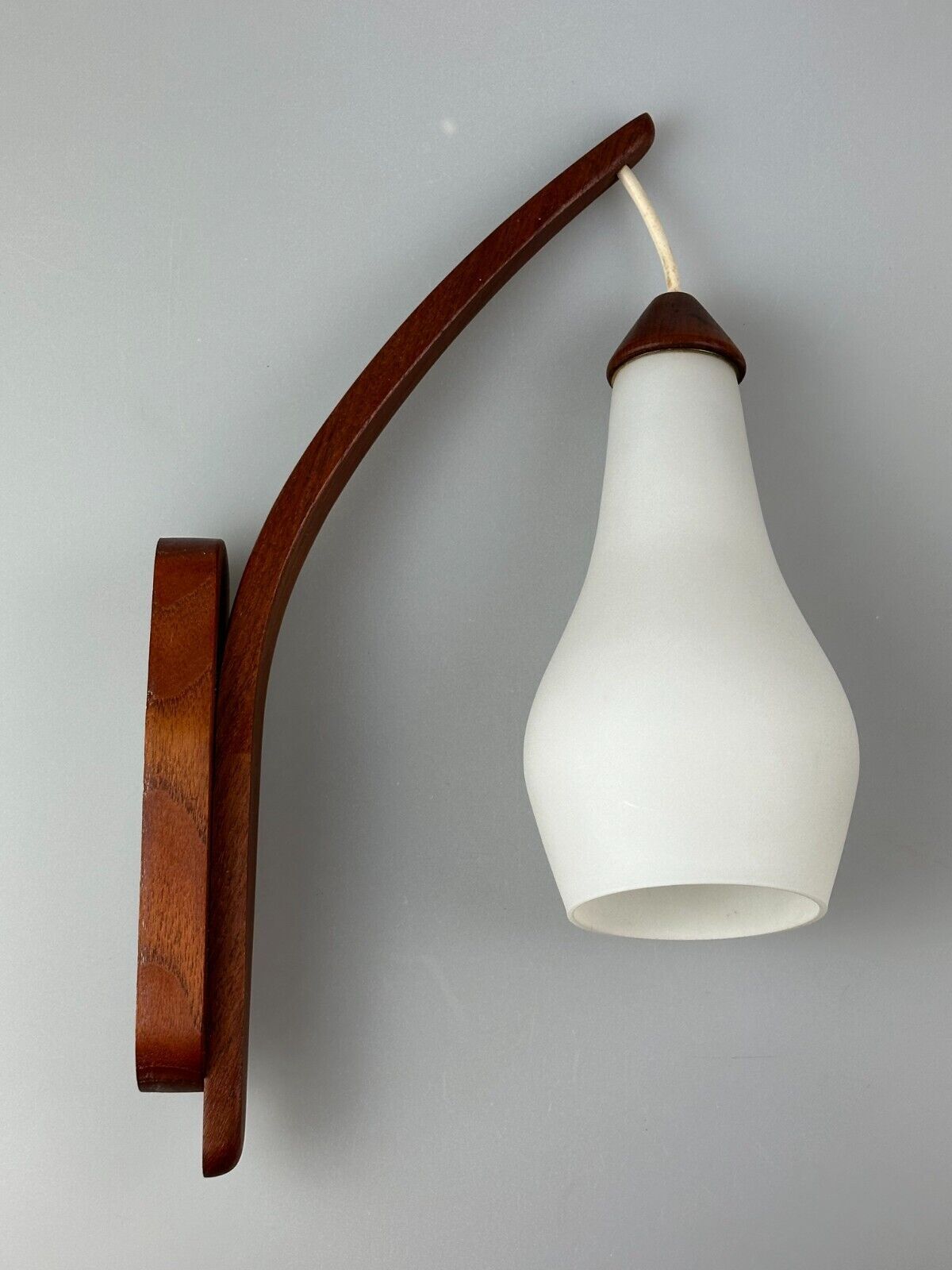 60s 70s lamp teak light wall lamp Uno & Östen Kristiansson for Luxus