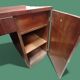 Rectangular veneered wooden desk in Art Deco style. 1930s-1940s.