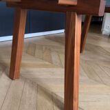 Extensible Bonaldo table in glass and wood – Italian design from the 90s.