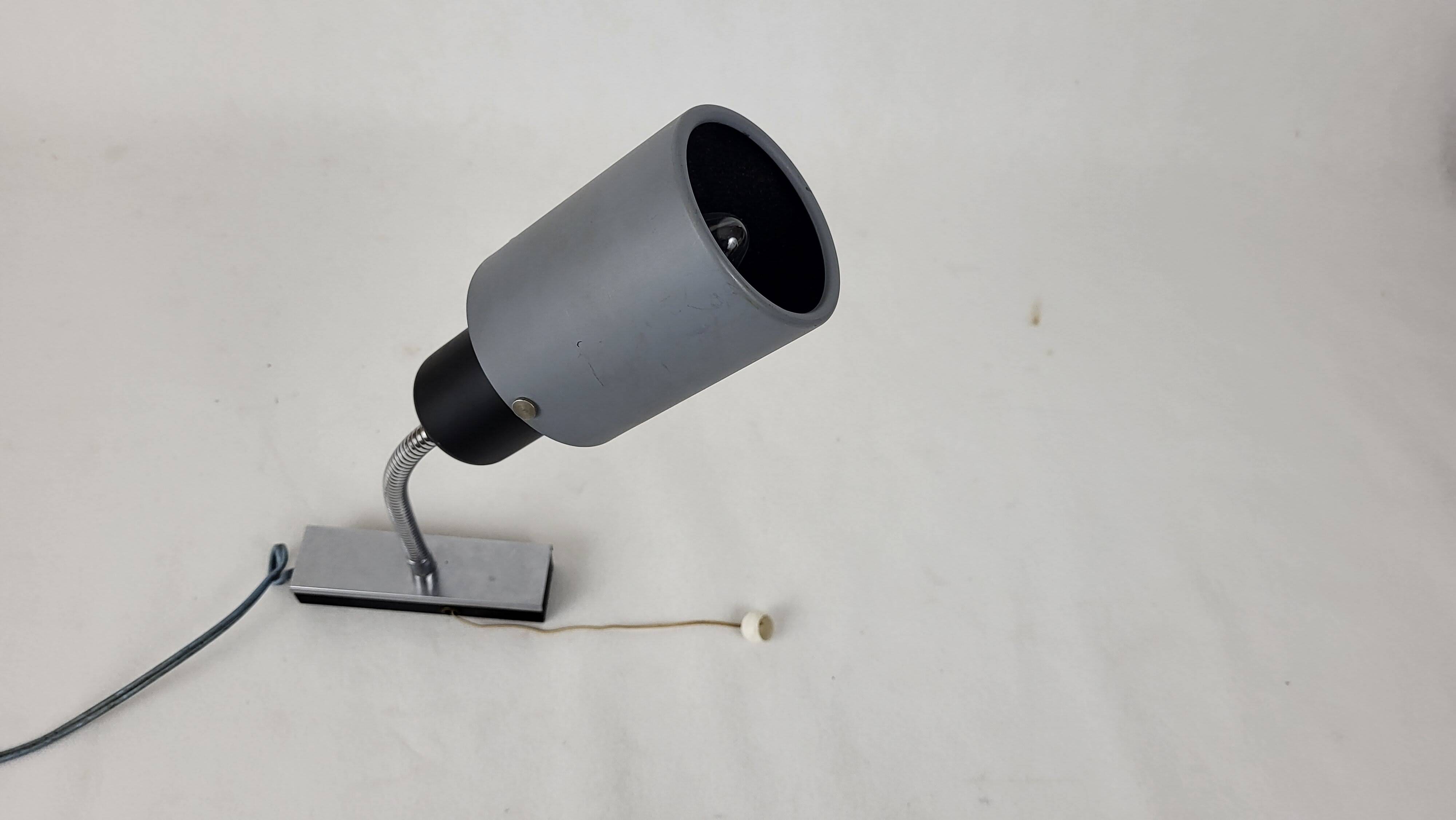 Flexible wall lamp 1960 metal