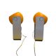 Paire de lampes Space Age eyeball orange par Massive Belgique