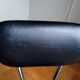 Lafargue Aurillac chrome metal and black skai chair