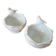 Duo coquetiers/salières en porcelaine ancienne