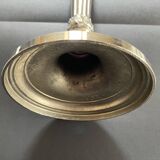 Antique silver-plated candlesticks in classic style