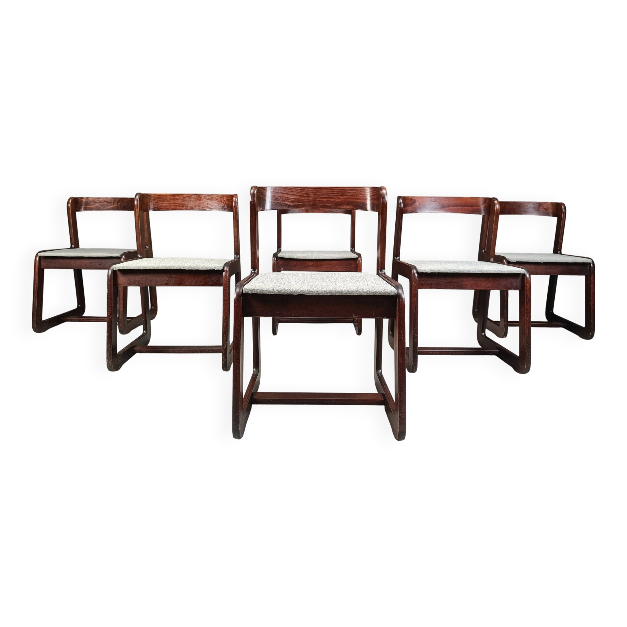 Vintage dining chairs by Mario Sabot, 1970s