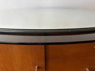 Miroir Veca en verre fumé, Italie 1970