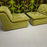 "1970s design armchair pair"