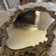 Antique mirror in Louis XV Rocaille style with carved frame.