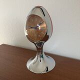 Space Age Blessing West Germany chrome and red alarm clock
