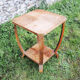 Old art deco style wooden pedestal table