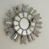 Wooden sun mirror with art deco inlays 40/50