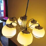 Italian Targetti Sankey chandelier from the 70s