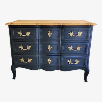 Classic deep blue chest of drawers
