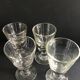 Suite de 4 verres anciens épais