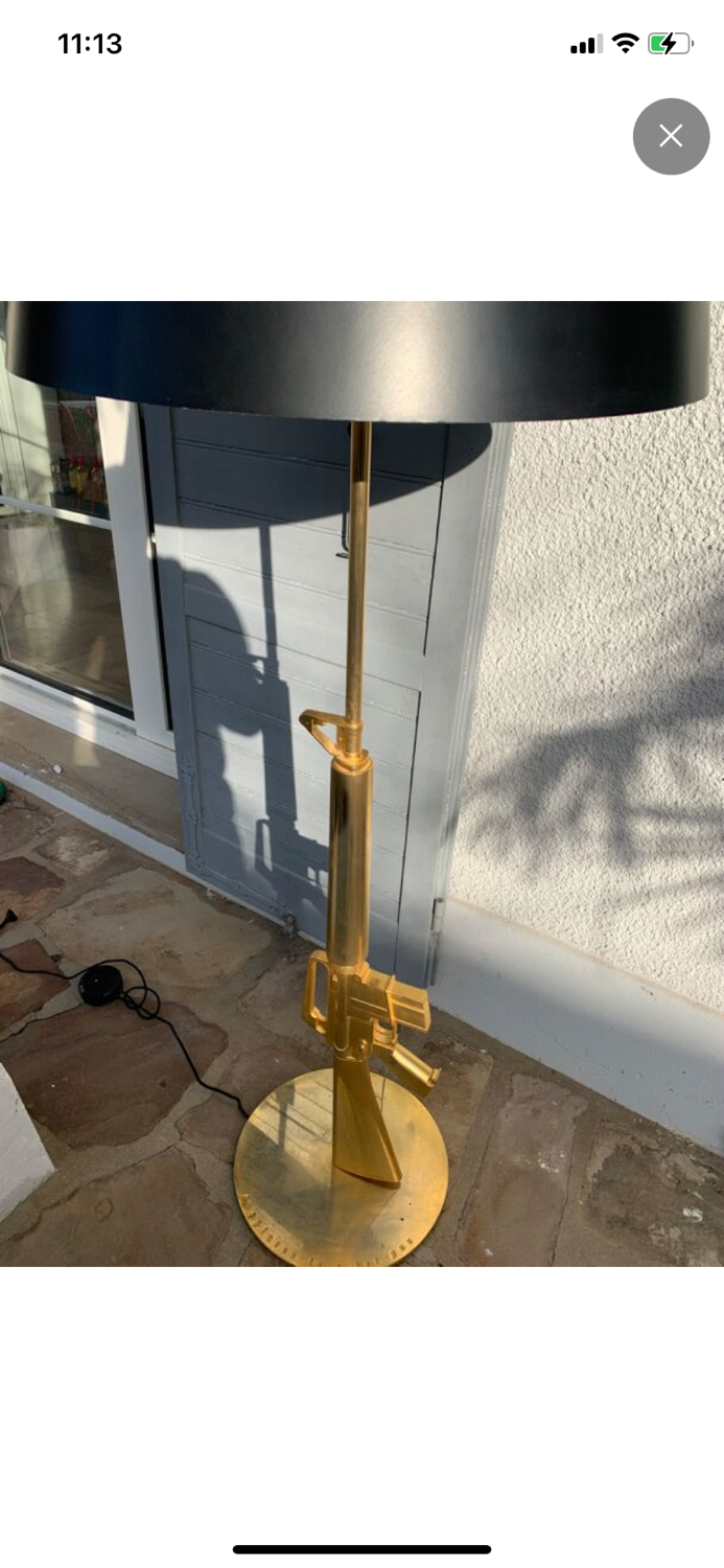 Floor lamp Gun by Philippe Starck