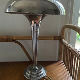 Art deco chrome mushroom lamp