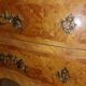 Louis XV style curved chest of drawers in rosewood 3 drawers and marble top