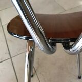 Lot of 4 formica chairs by Tublac