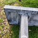 Old garden furniture in vintage stone