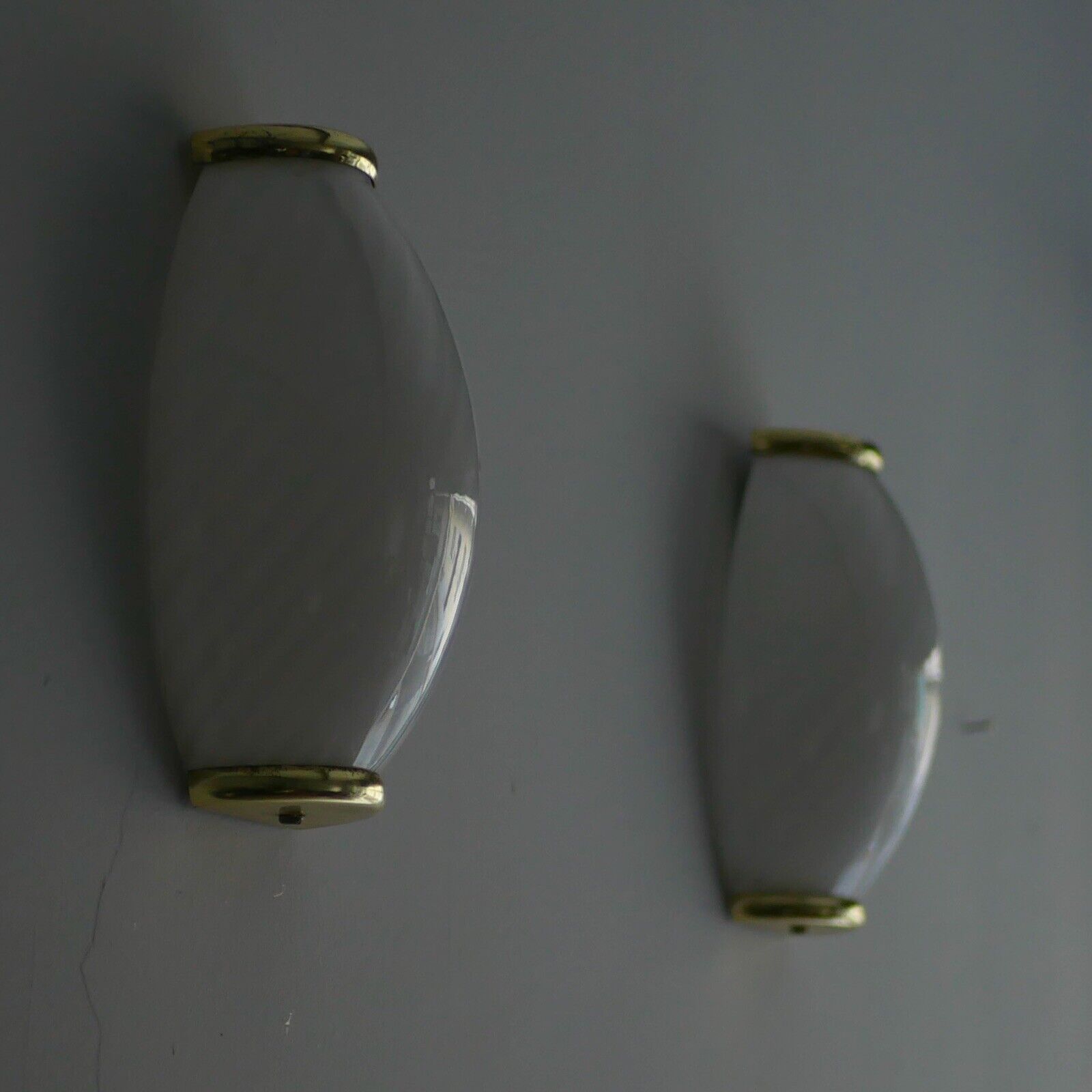 1980s Murano wall lights - Italian design - Swirled glass and brass