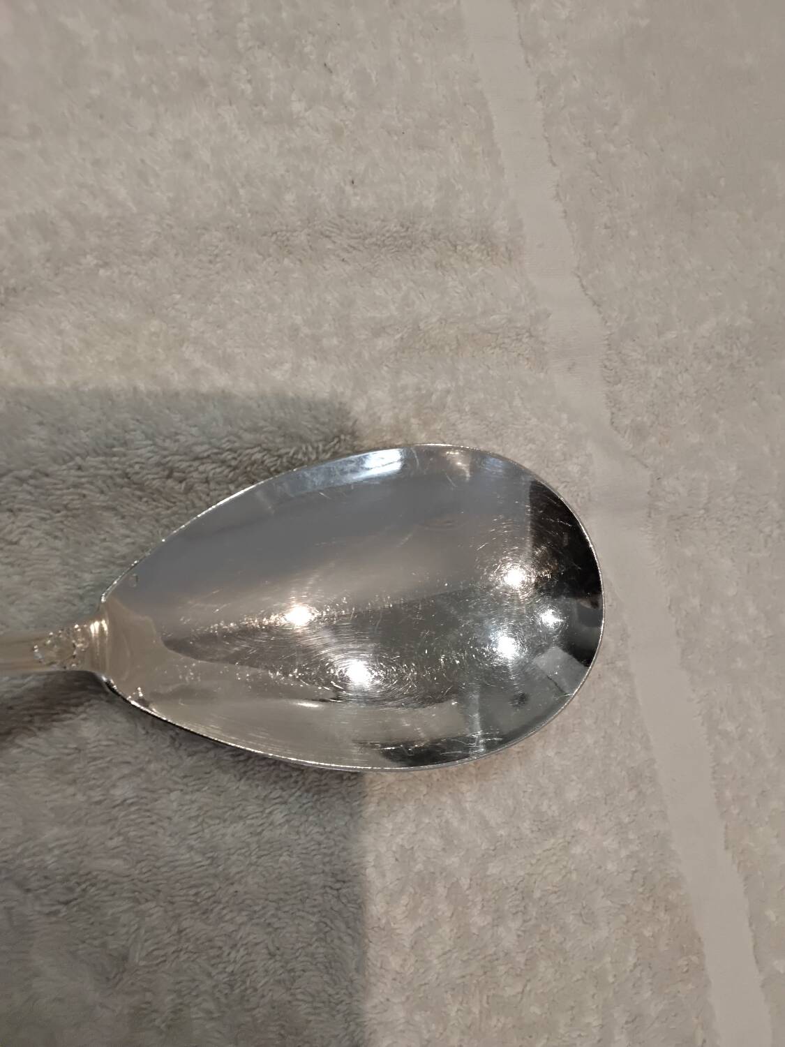 Rice serving shovel silver plated metal goldsmith cross Lorraine style LXV