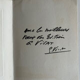 Œuvre Collage Le Chevalet d'Haim Kern. Signature.