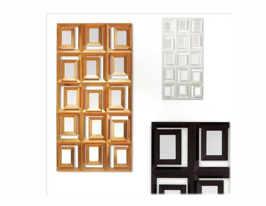 Christopher Guy "Cubism" Mirror 50-2351 – Black – New