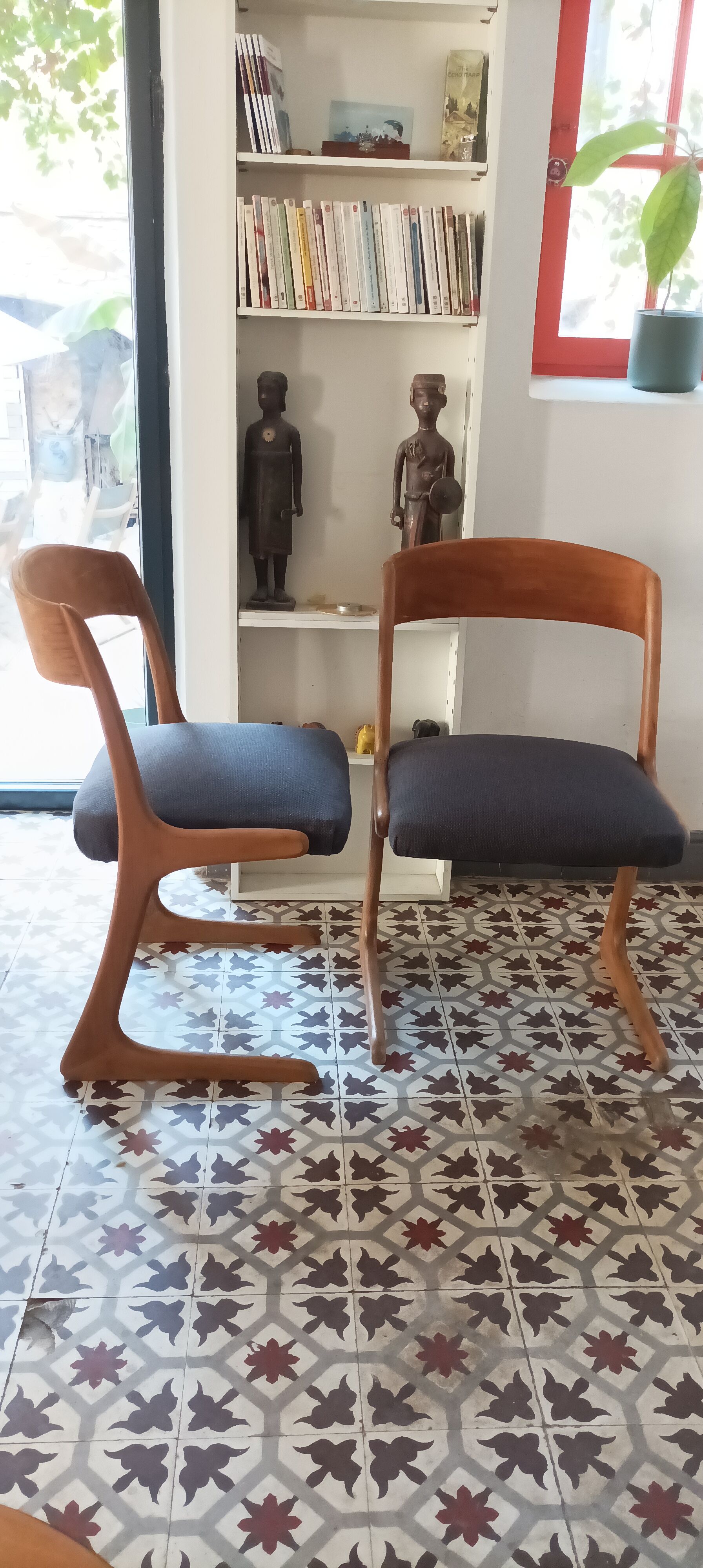 Pair of Baumann Kangaroo chairs