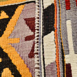 5x7 bold colorful kilim rug, 155x220cm