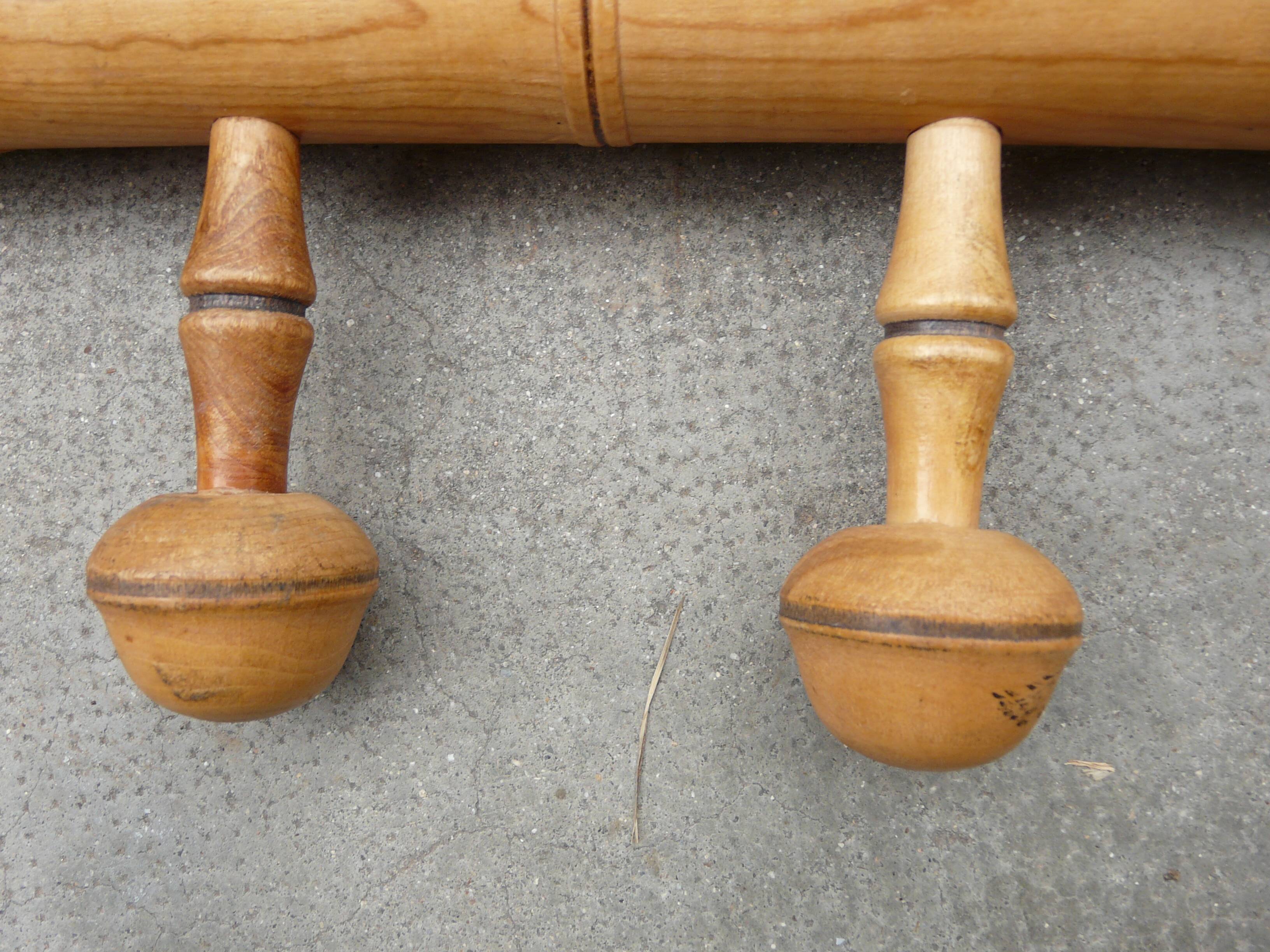 Bamboo bamboo coat rack 5 hooks