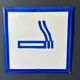 Smoking area vintage Europe industrial enamel sign decoration
