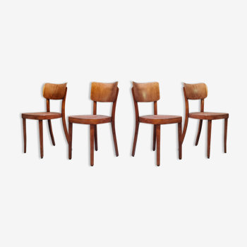 Set of 4 Thonet bistro chairs