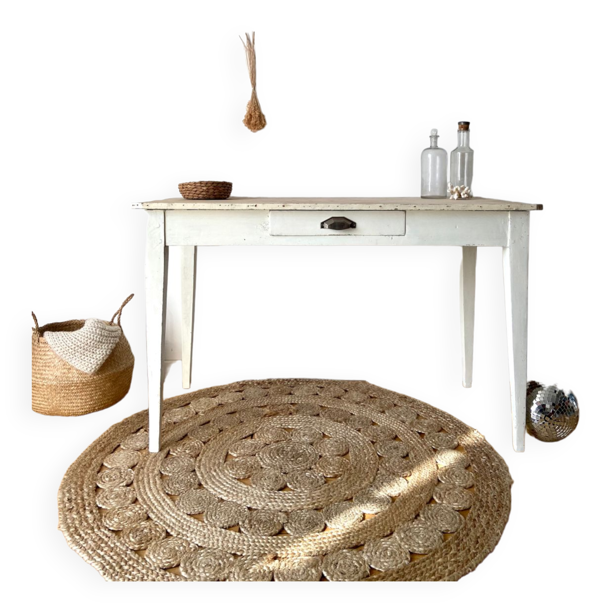 Patinated farmhouse table