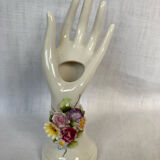 Soliflore vase, vintage hand ring