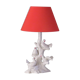 Vintage Italian ceramic table lamp with doves.