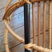 Pair of rattan armchairs
