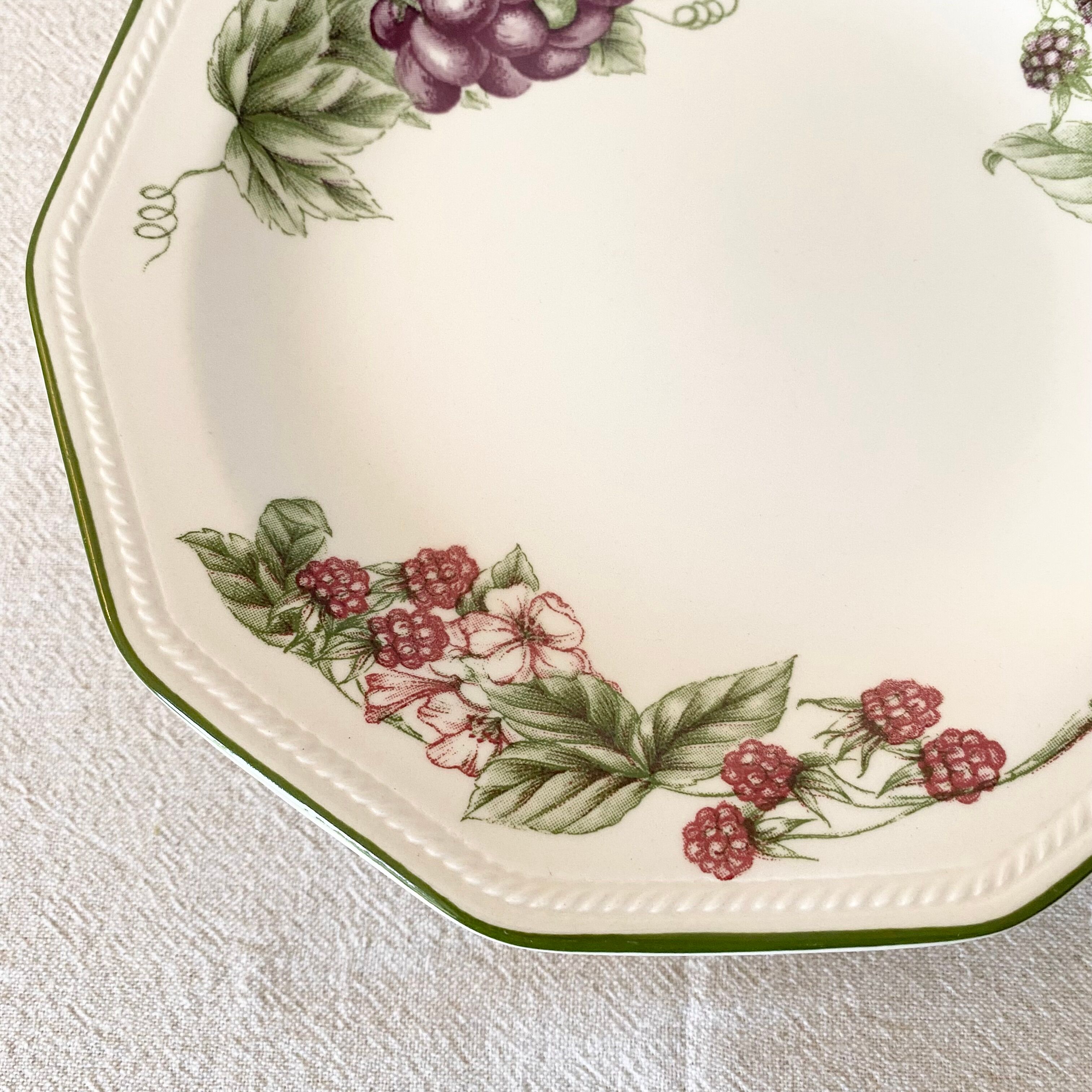 6 English dessert plates