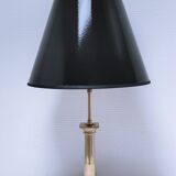 Solid brass column lamp foot Regency design 80s design