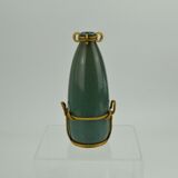Vase en grès à monture de bronze doré de Louis Lourioux