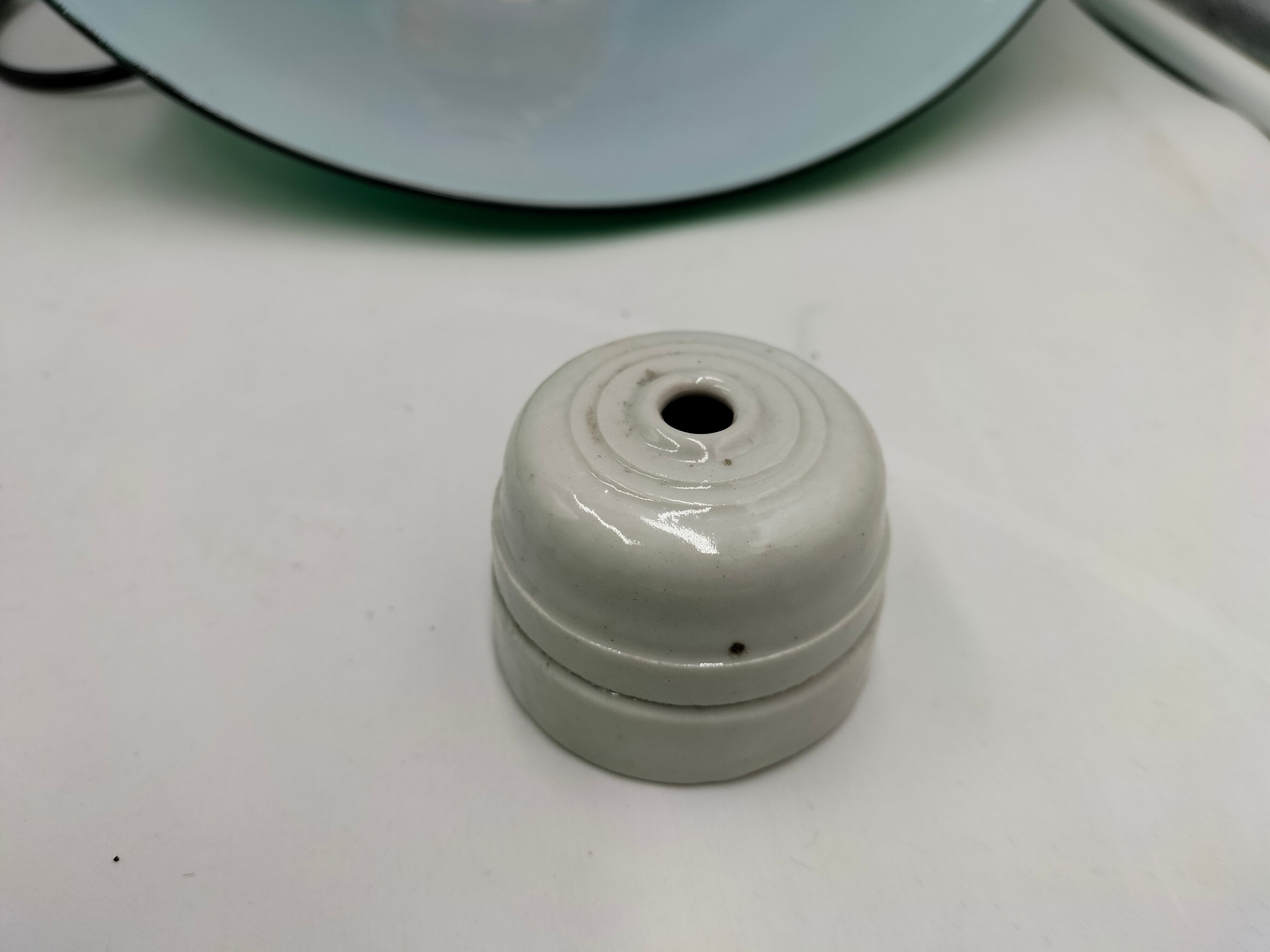 Lot de 3 opalines vertes anciennes